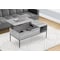 Monarch Specialties Coffee Table, 42 in. L, Rectangular, Cocktail, Lift-top, Grey, Black Metal, Contemporary, Modern I 3805 - alternate 8